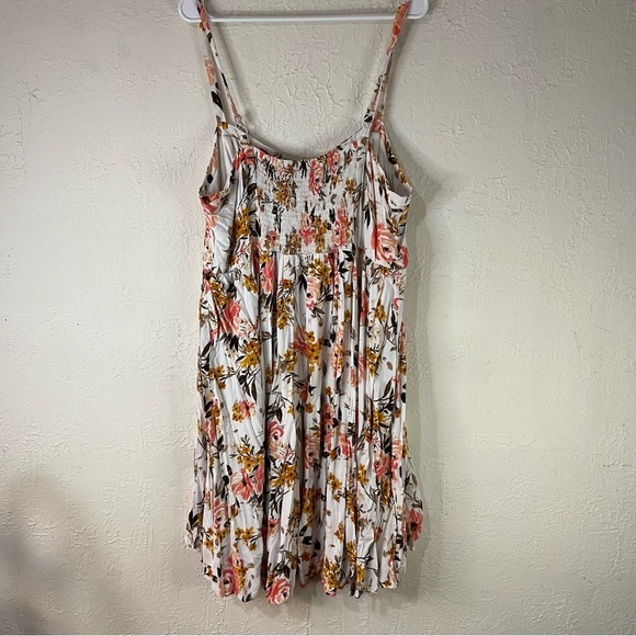 Torrid Mini Challis High Low Skater Dress in Ivory Floral - Picture 7 of 11